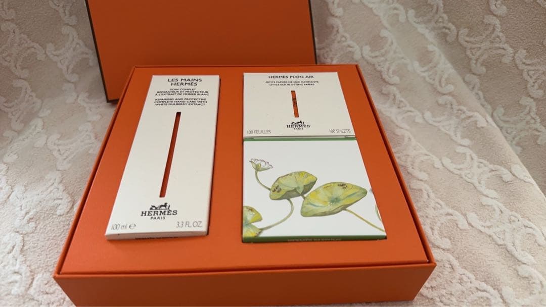 【2023年エルメス】　HERMES イヤーズギフト　ハンドクリーム•石鹸・油紙