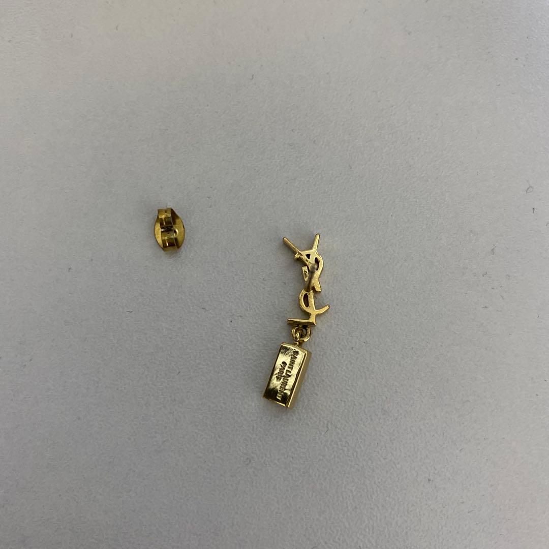 カサンドラ シングル イヤリング（メタル＆ラインストーン）