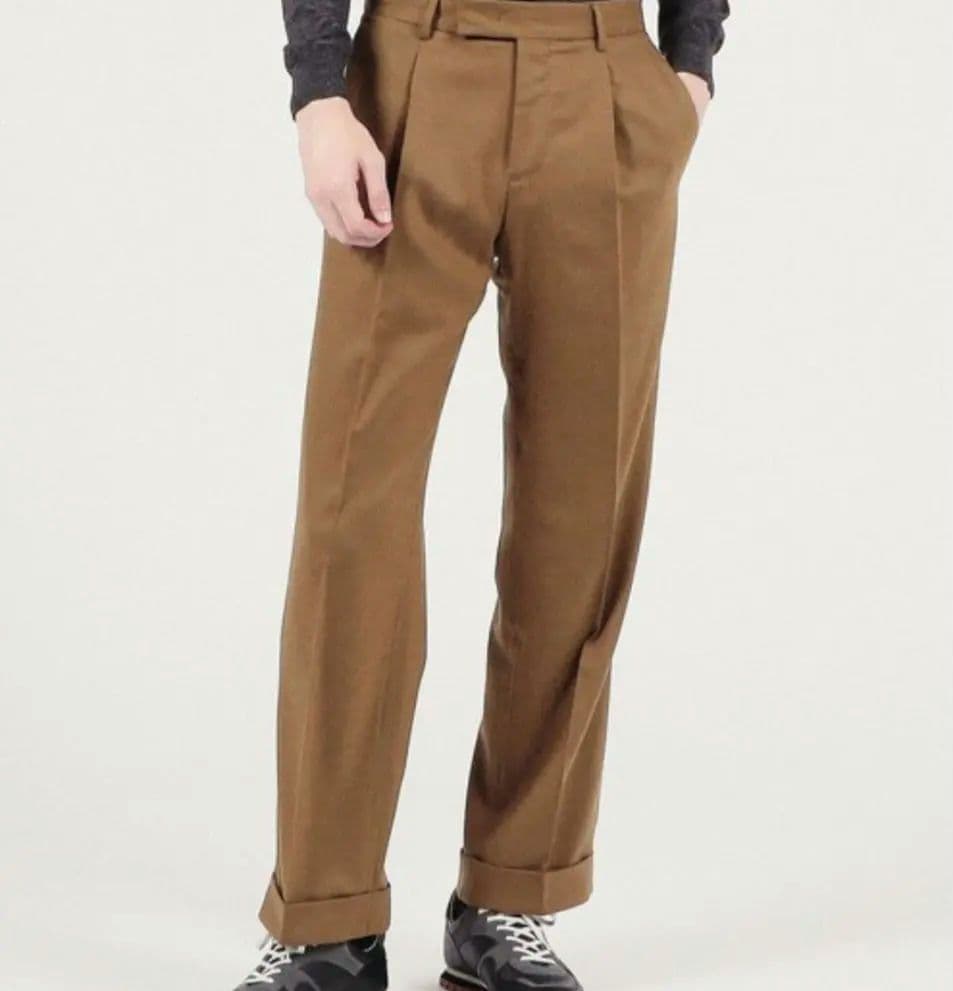 未使用 PT TORINO ウール スラックス トゥモローランド　ワイドパンツ