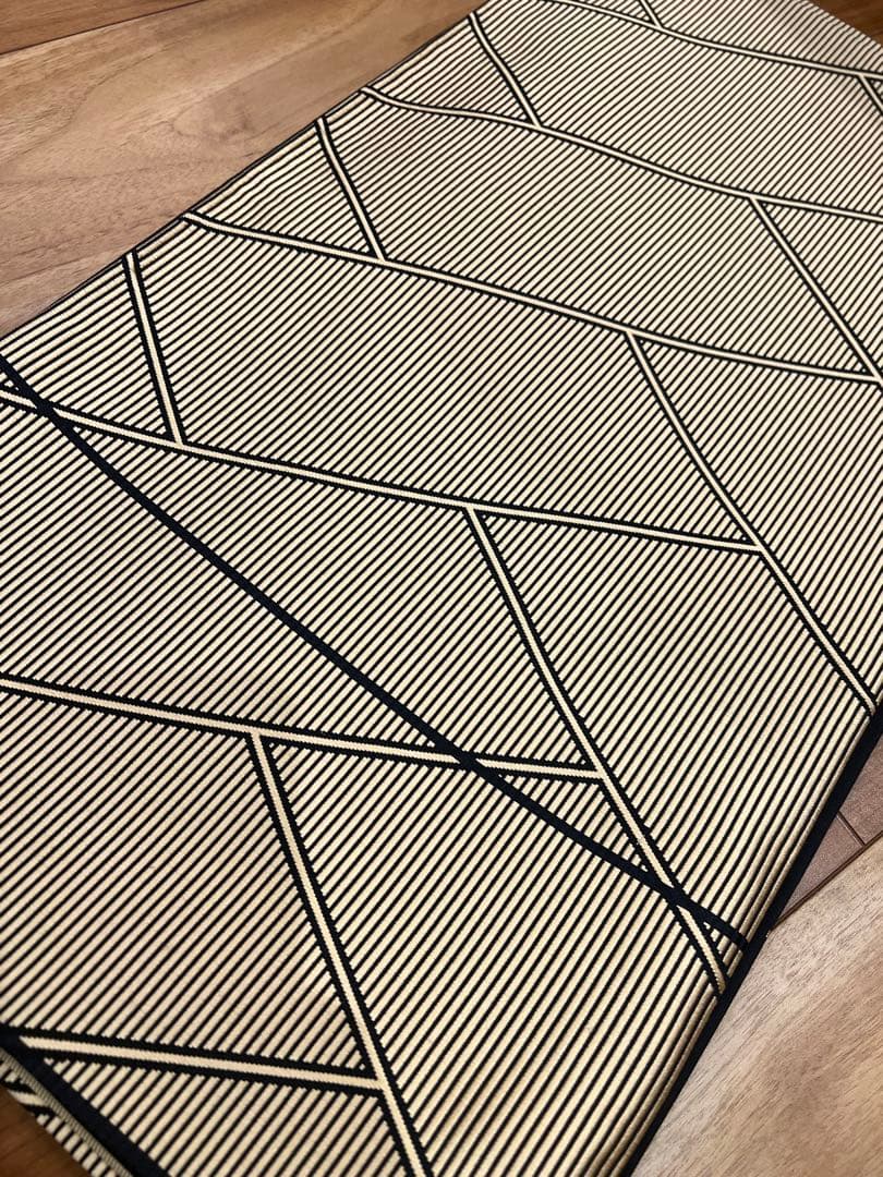 全通　袋帯　博多　筑前　黒×ゴールド　中古美品