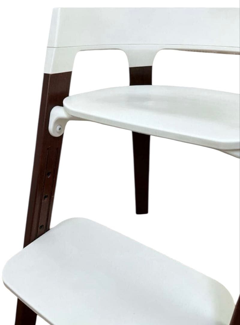 【ストッケ】Stokke ステップス チェア ホワイト/ブラウン