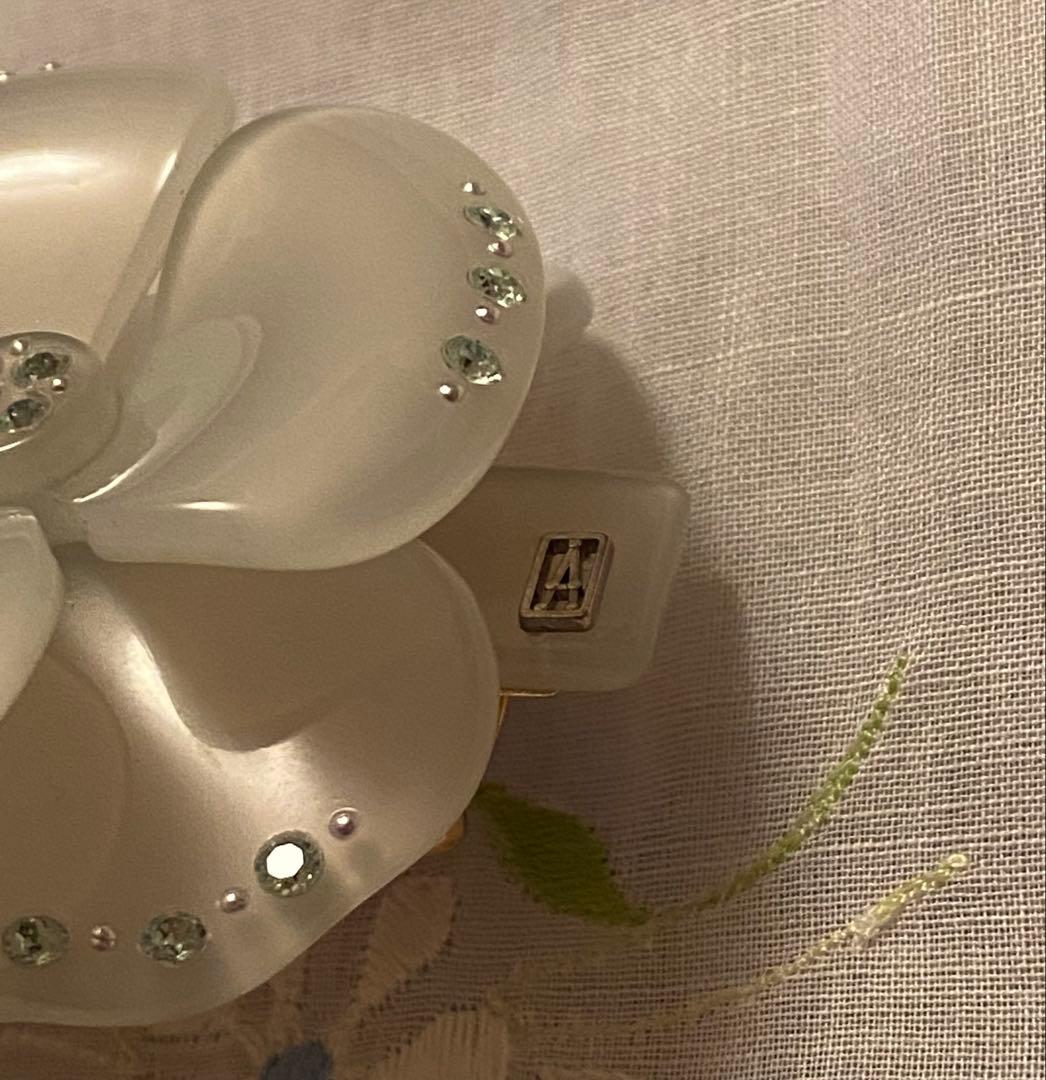 新品未使用品☆アレクサンドルドゥパリ☆カメリア双子グリーンバレッタ