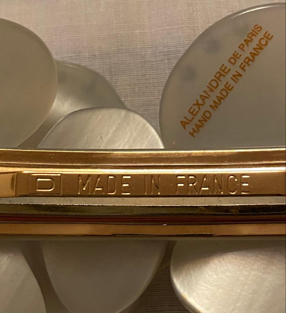 新品未使用品☆アレクサンドルドゥパリ☆カメリア双子グリーンバレッタ