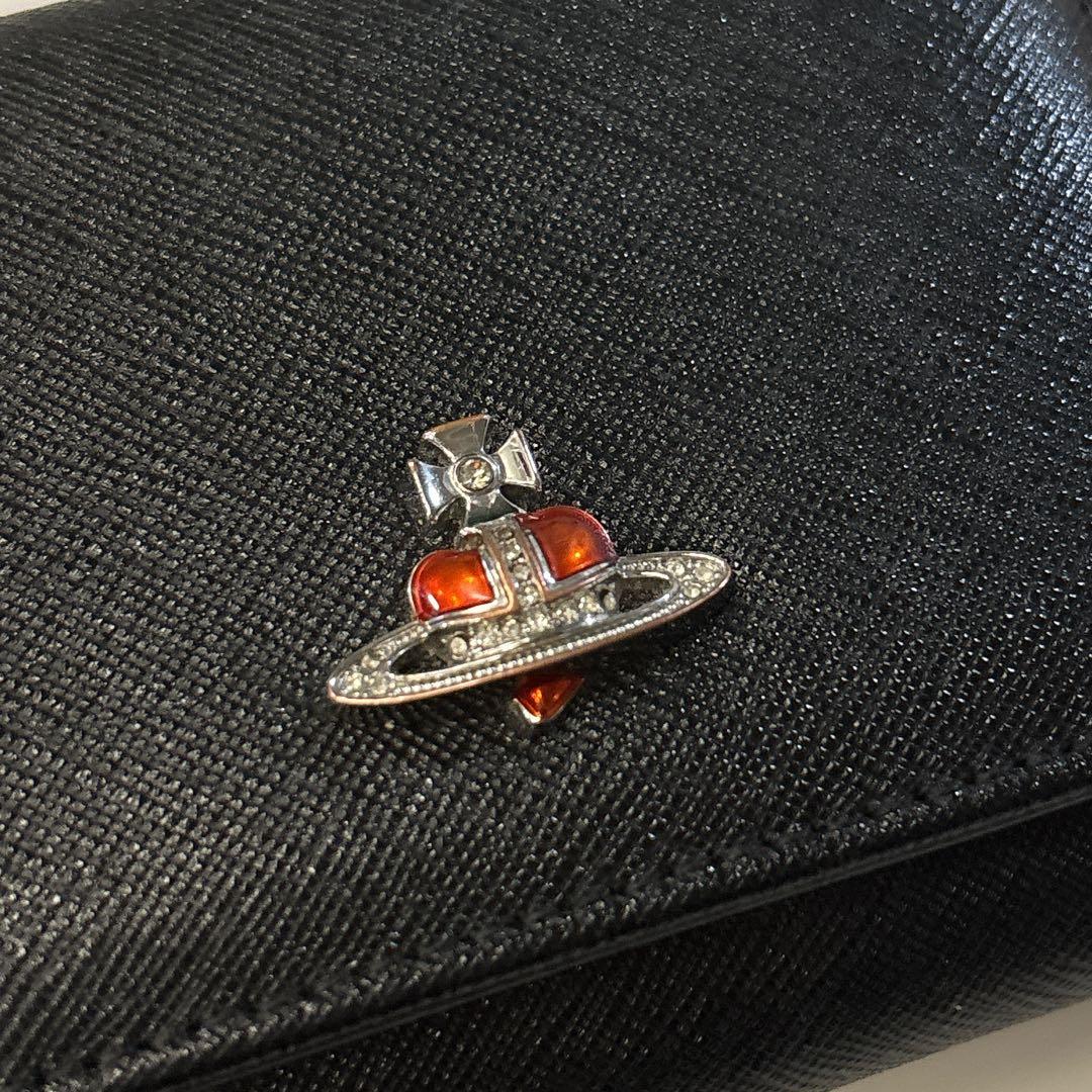 Vivienne Westwood ディアマンテ ハート がま口 3つ折り