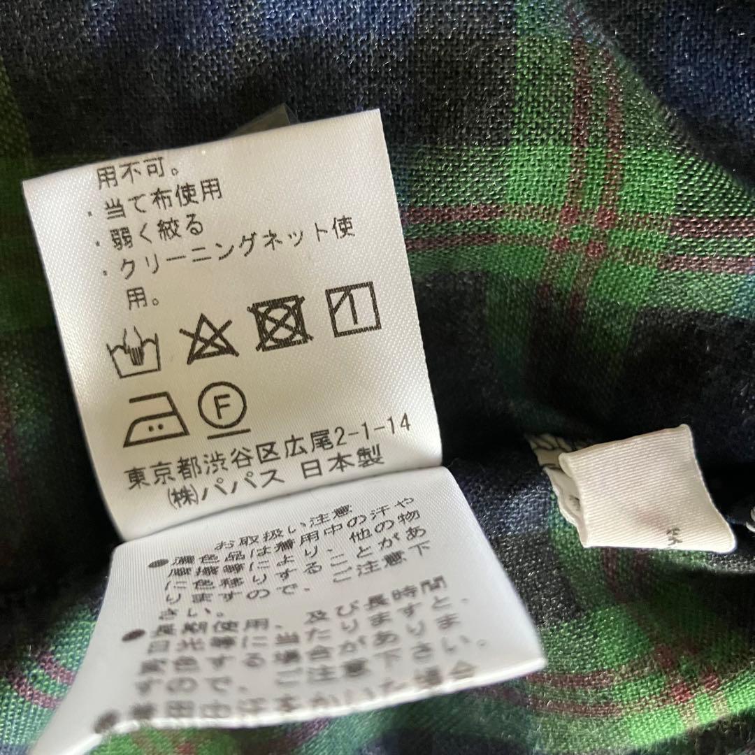 【未使用】Mademoiselle NON NON チェック柄チュニックブラウス