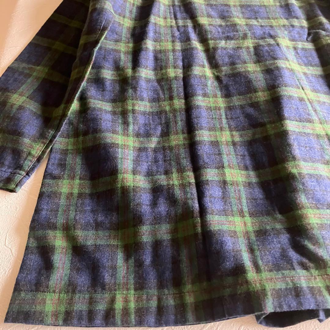 【未使用】Mademoiselle NON NON チェック柄チュニックブラウス