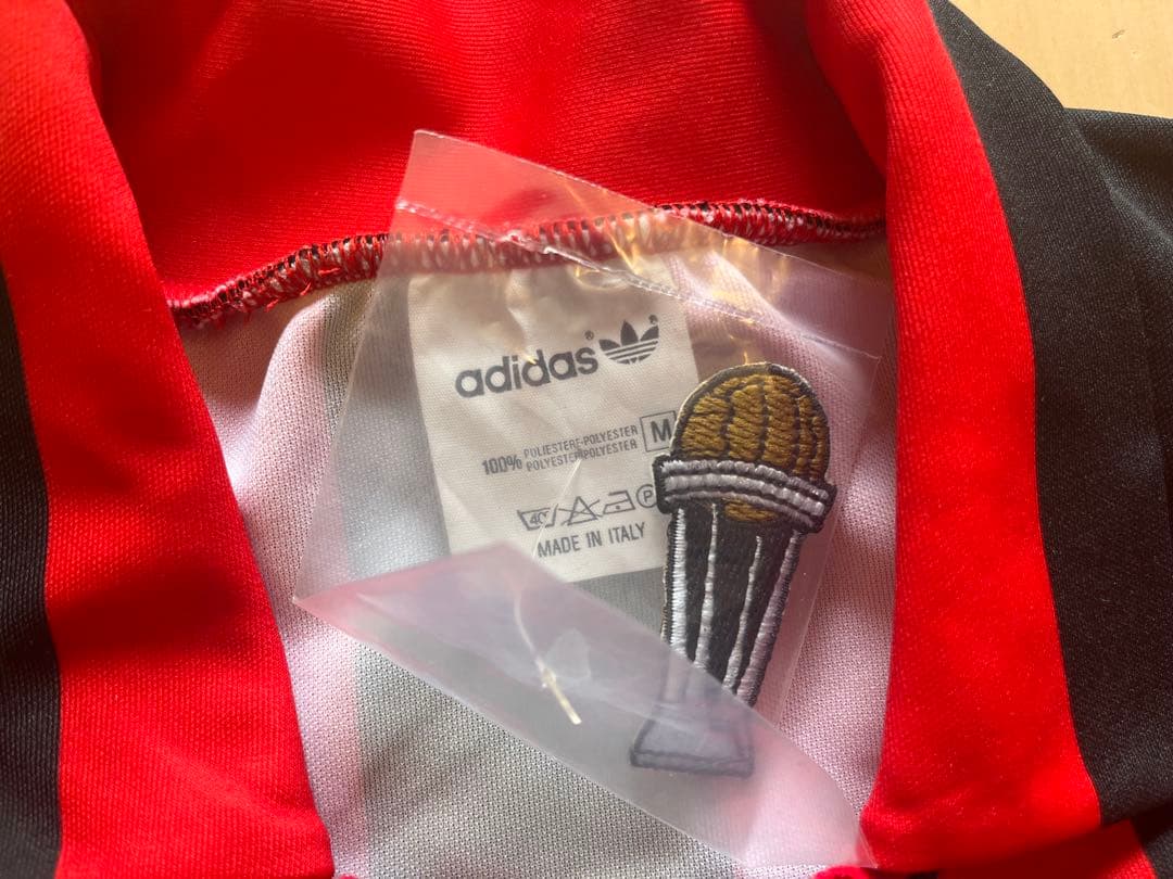 ACミラン 91-92 ホーム 長袖 インターコンチネンタルカップパッチ付き