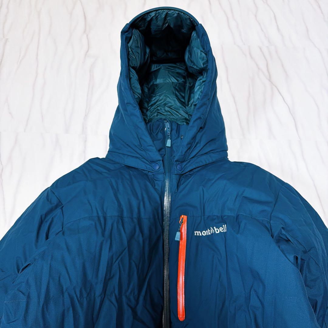 モンベル パーマフロストダウンパーカ ドローコード ネイビー メンズ Lサイズ