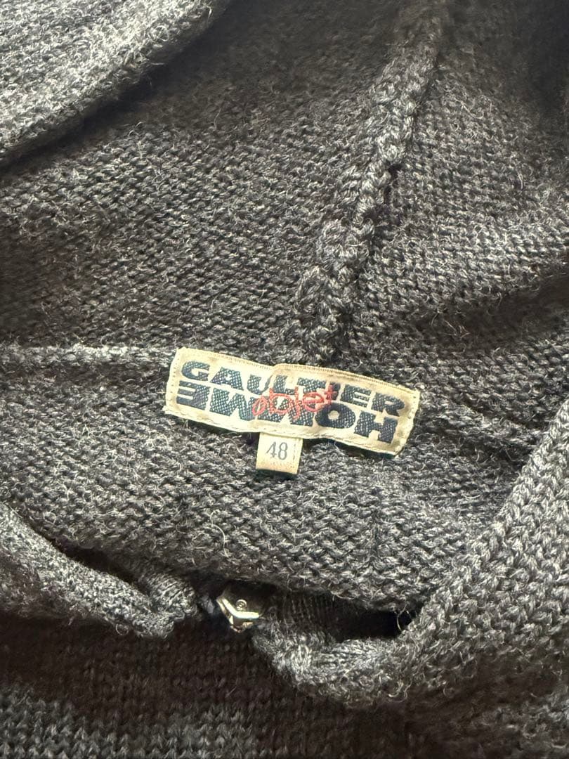 jean paul gaultier homme objet ジップアップニット