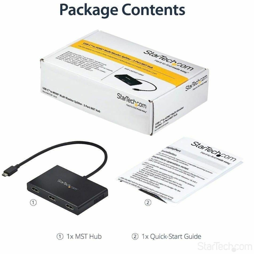 StarTech.com USB-C HDMI マルチモニター アダプター