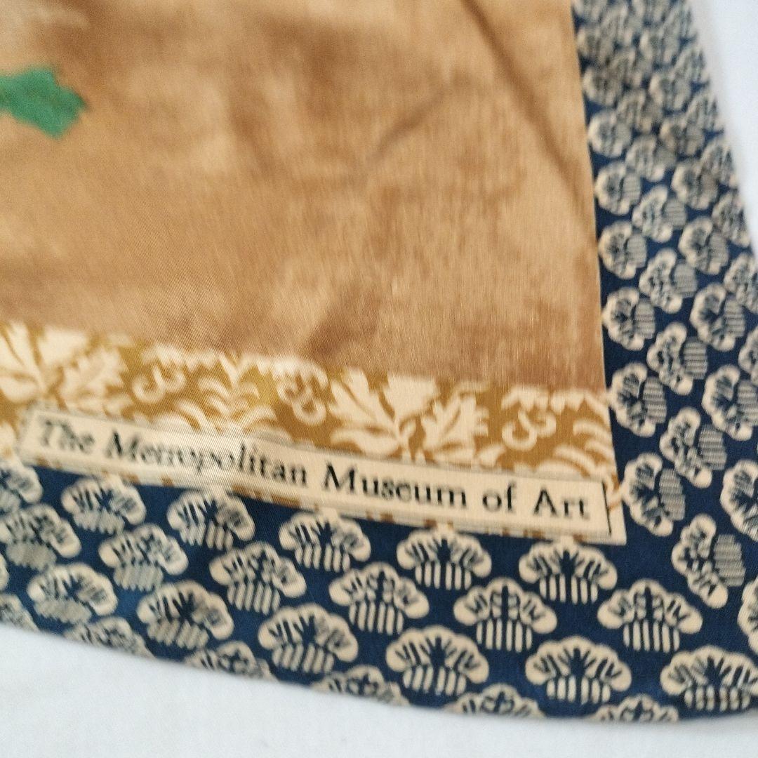 メトロポリタン美術館　シルク　ストール　新品未使用　スカーフ　マフラー　伝統工芸