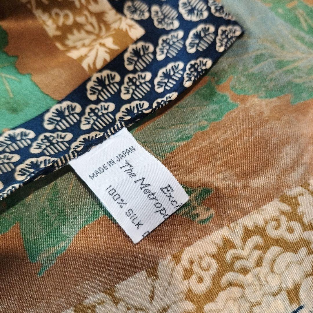 メトロポリタン美術館　シルク　ストール　新品未使用　スカーフ　マフラー　伝統工芸