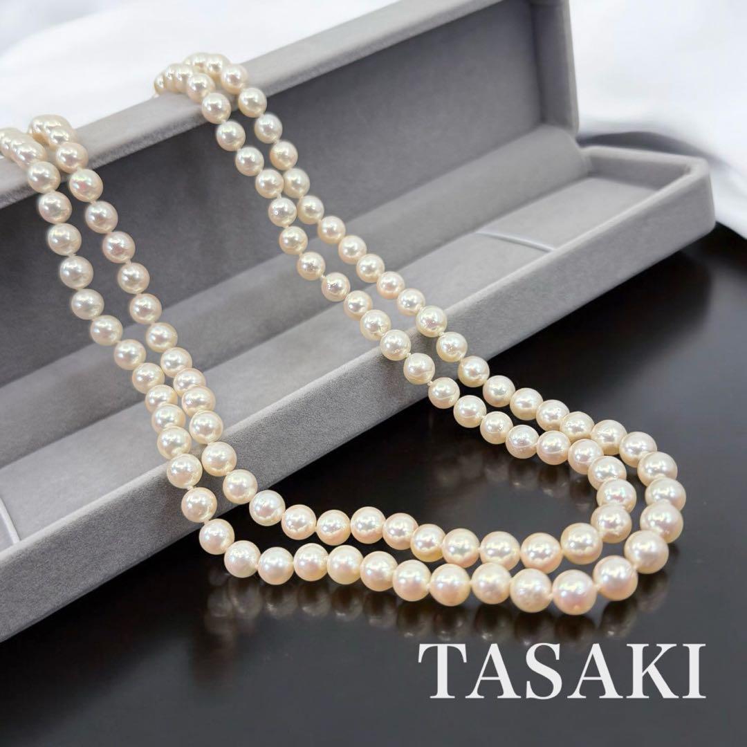 【極上】タサキ　ロング　アコヤ　パール　真珠　ネックレス