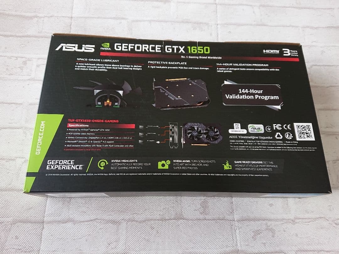 グラフィックボード・グラボ・ビデオカード ASUS GTX-1650 4GB OC