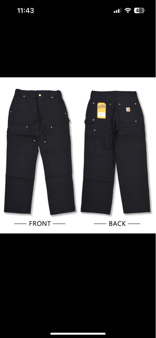 USA製 Carhartt ダブルニー w38×L32 アメリカ製