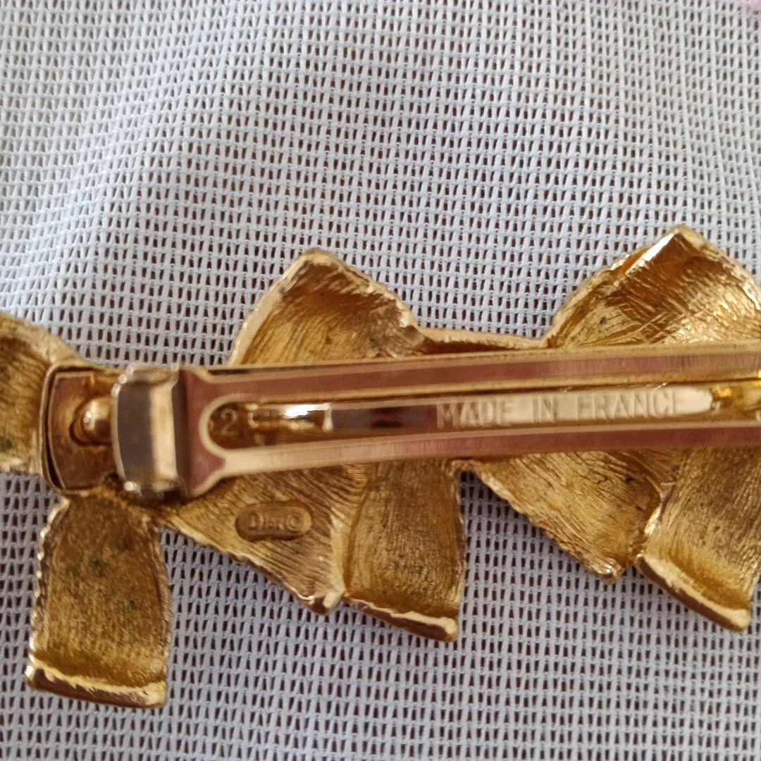 Christian Diorディオールゴールドバレッタ、ヴィンテージ