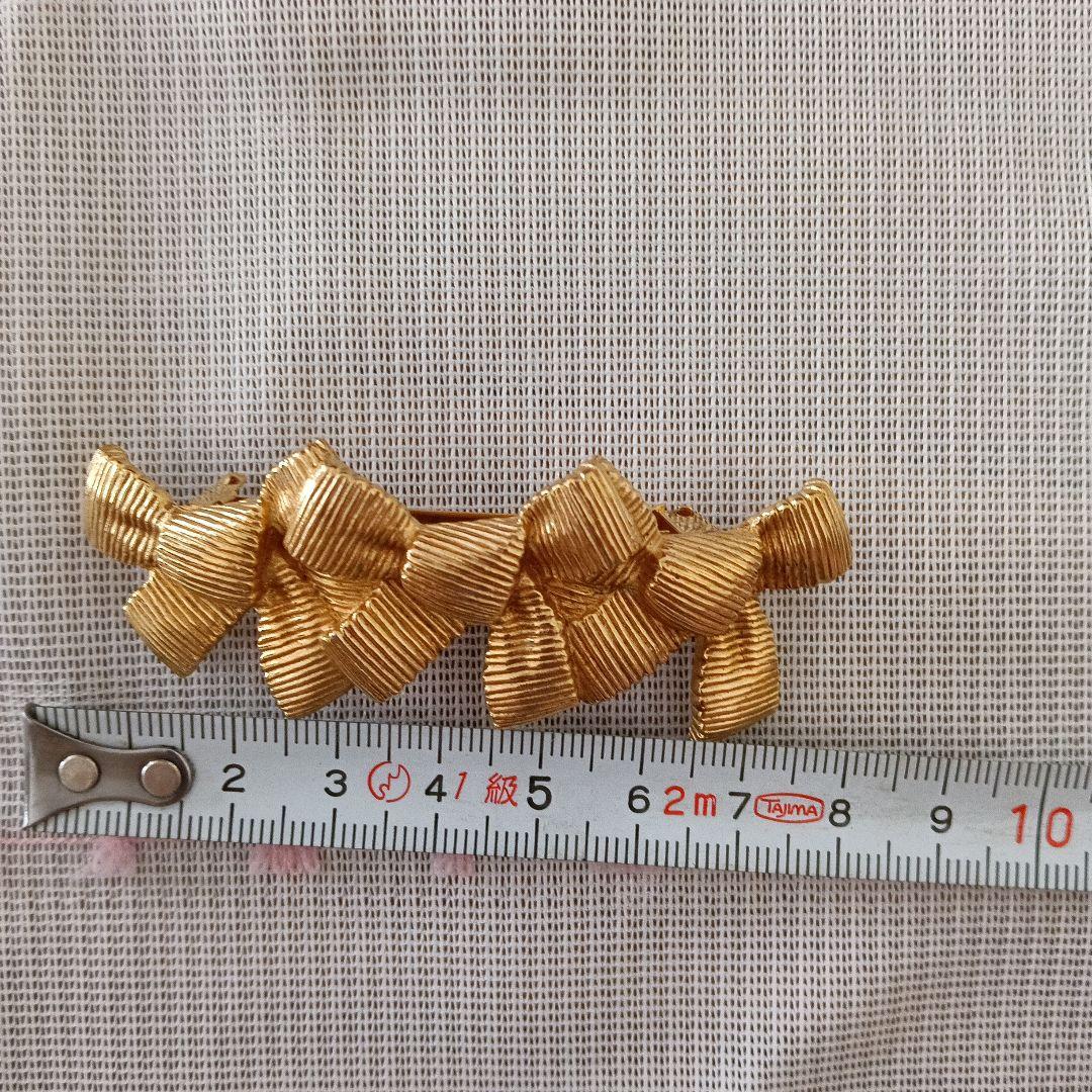 Christian Diorディオールゴールドバレッタ、ヴィンテージ