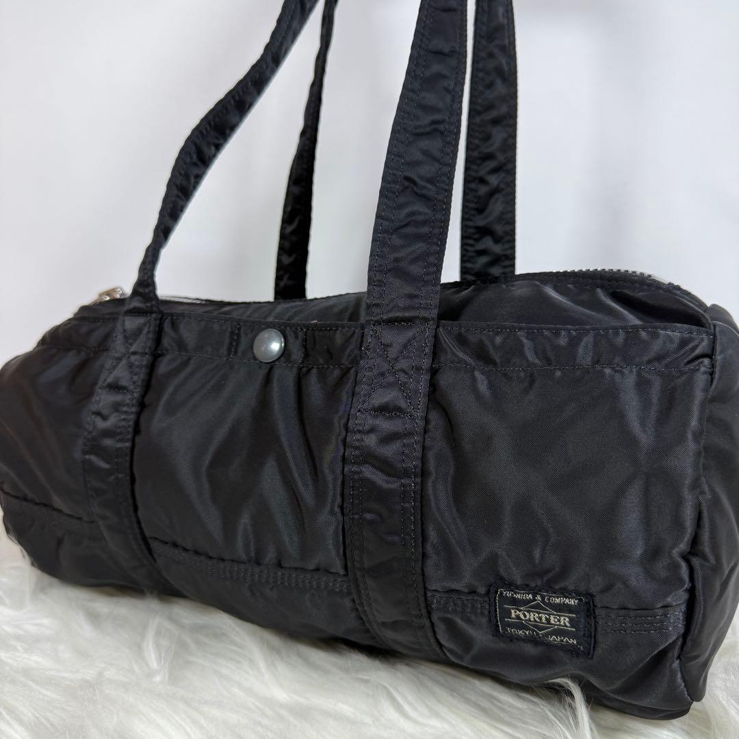 [未使用級] PORTER　タンカー　ミニボストンバッグ　S　ドラム