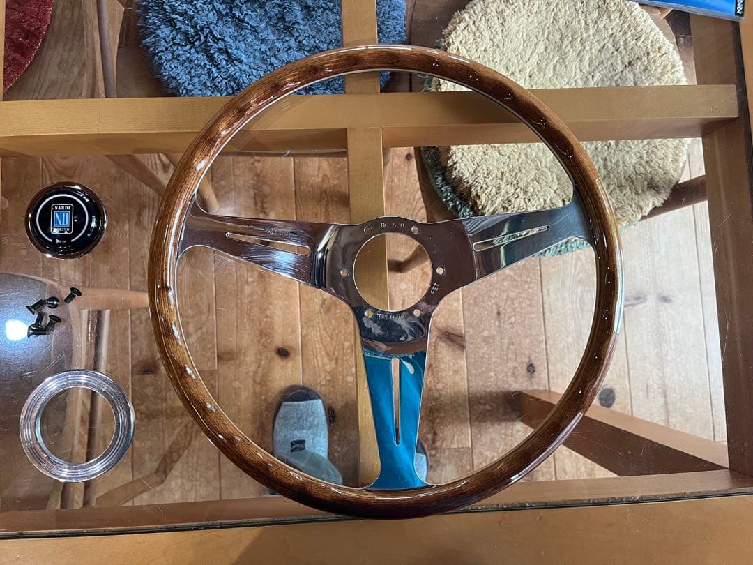 NARDI ナルディ　ステアリング　ウッド&ポリッシュ　380mm 38
