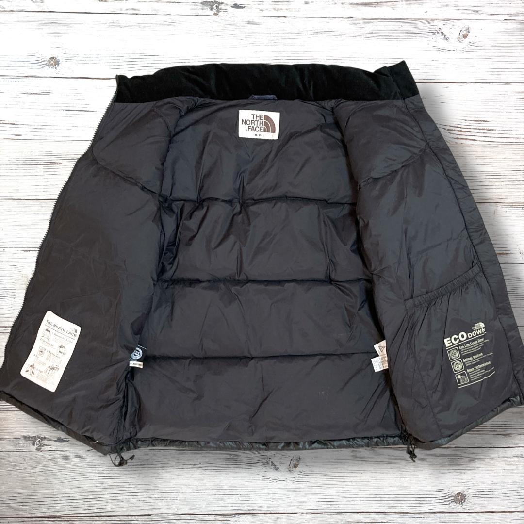 ザノースフェイス ダウンジャケット 刺繍ロゴ ブラック 95(M) 1449