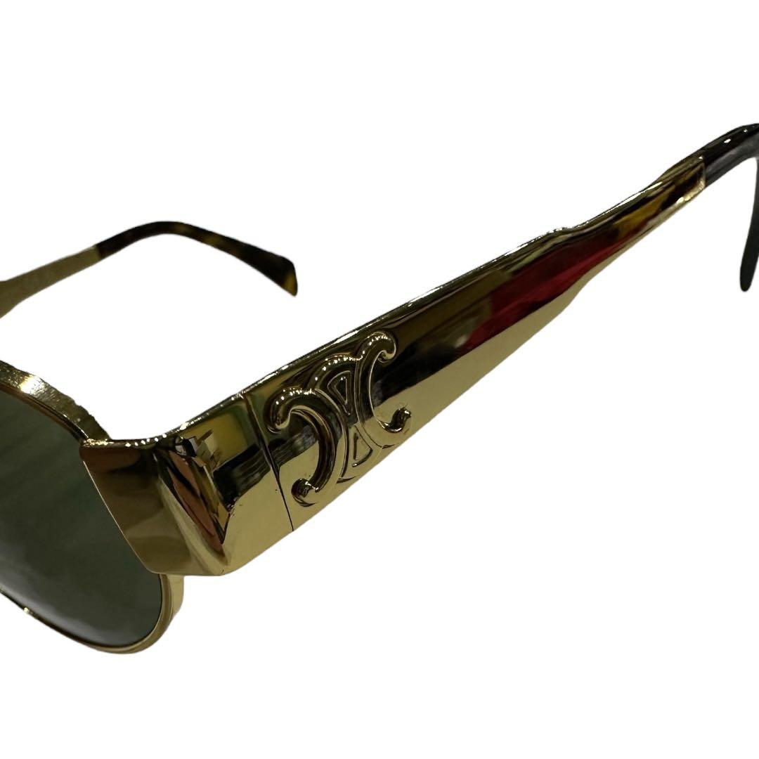 CELINE ゴールド オーバル型 サングラス