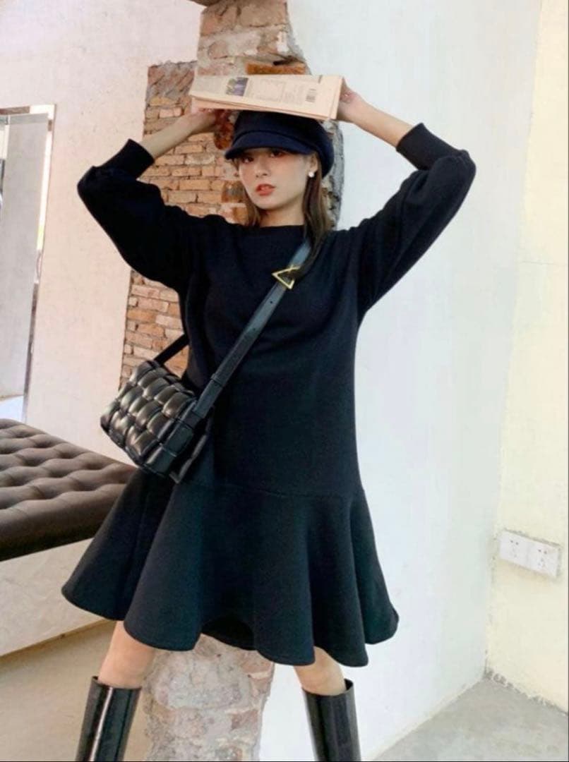 バースデーバッシュ ロマンティックスウェットワンピース　ブラック　【新品】