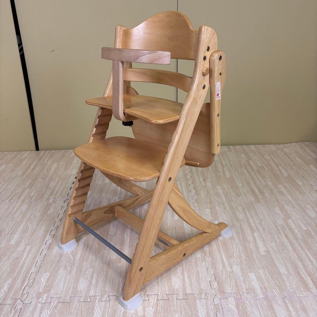 除菌清掃済　☆美品☆　大和屋　すくすくスリムフィットチェア　テーブル＆ガード付