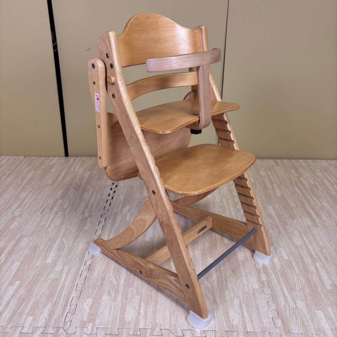 除菌清掃済　☆美品☆　大和屋　すくすくスリムフィットチェア　テーブル＆ガード付