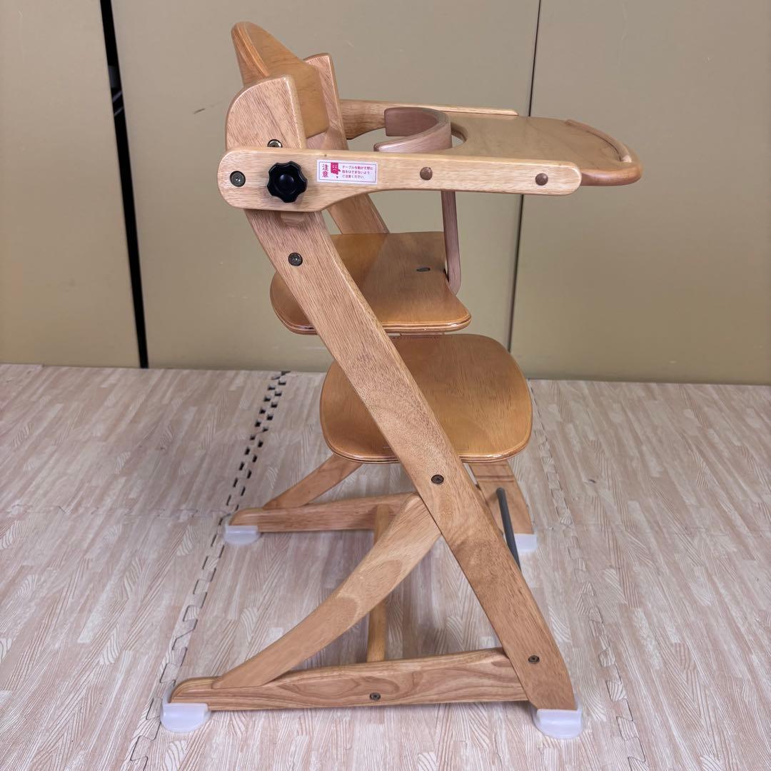 除菌清掃済　☆美品☆　大和屋　すくすくスリムフィットチェア　テーブル＆ガード付