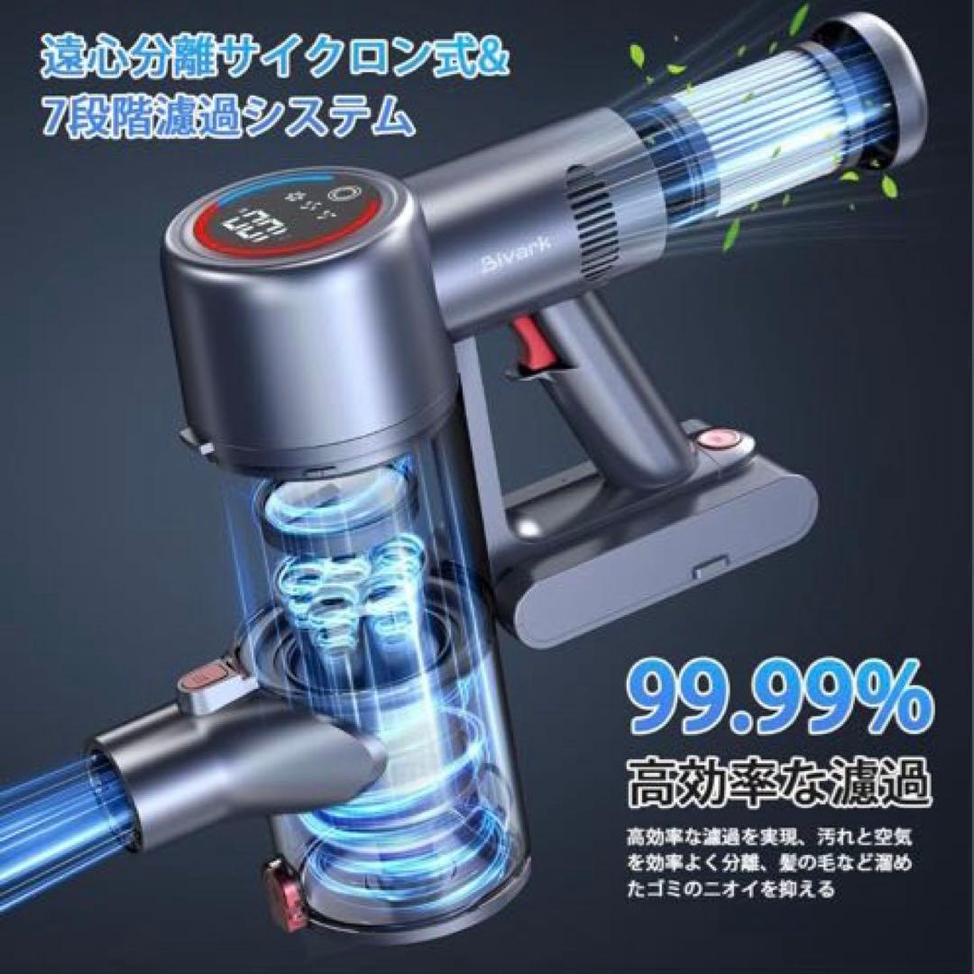 ❤️新品❤️掃除機 コードレス 強力吸引 スティック ハンディ LED液晶