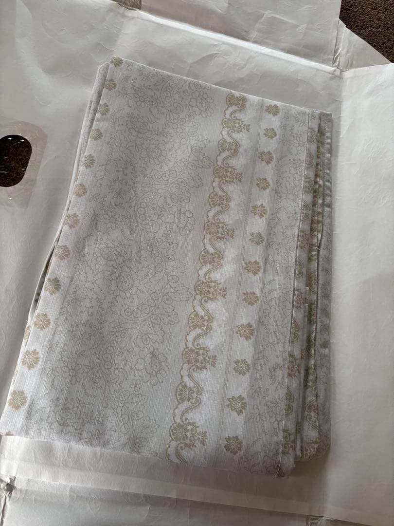 洗える 浴衣単品 レース花柄