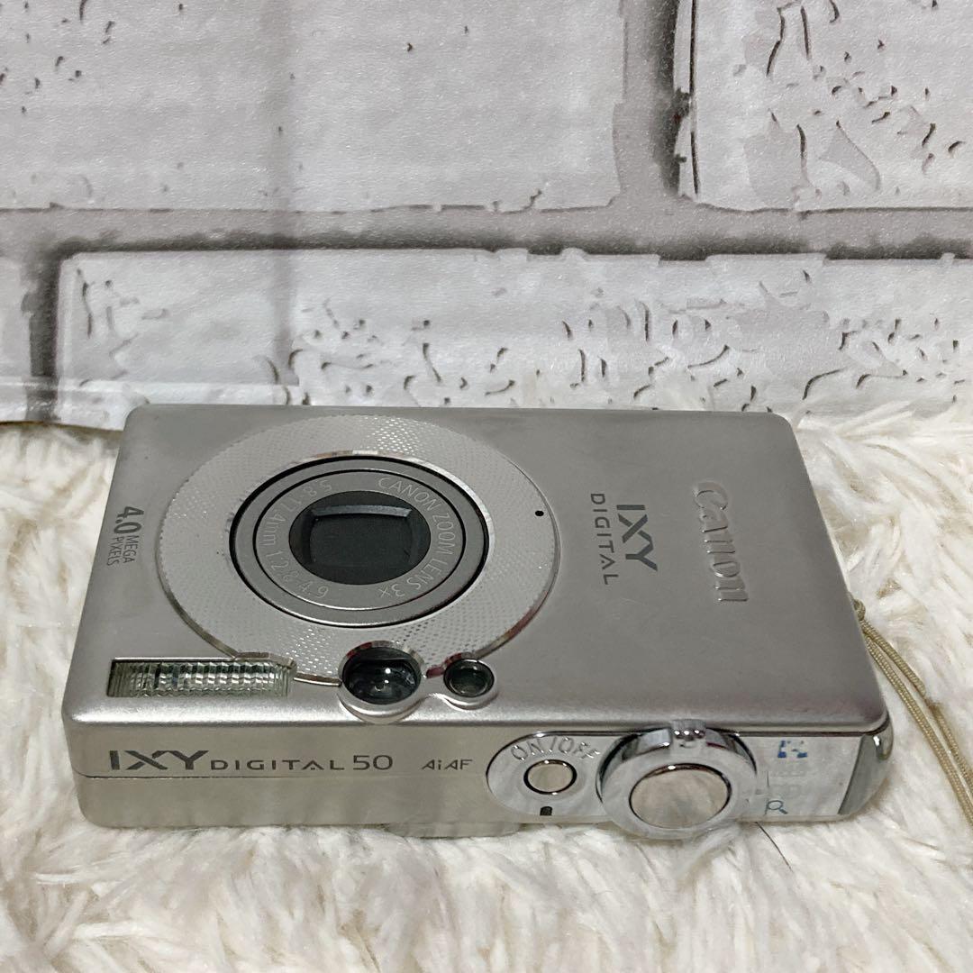 【美品】 Canon キャノン IXY DIGITAL50 デジカメ シルバー