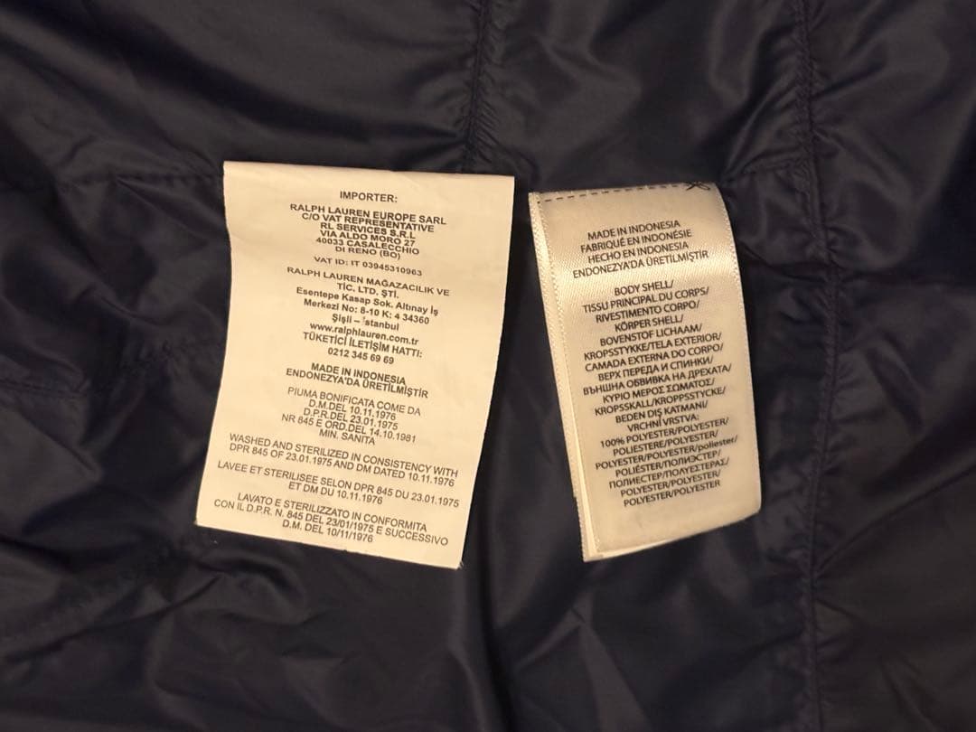 ポロラルフローレン ダウンベスト　ビッグポニー　flexwitme swag