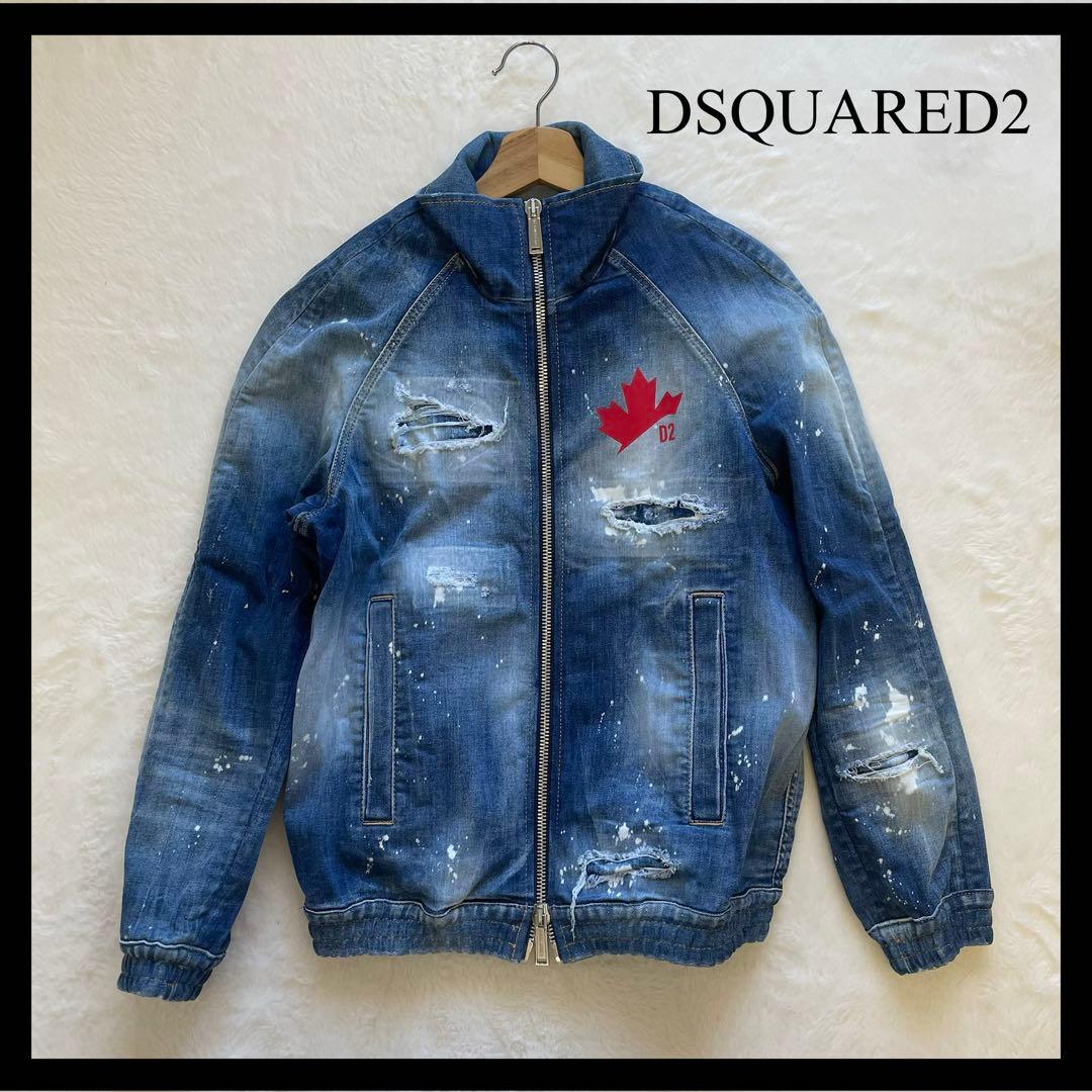 定価12万 22SS新作 DSQUARED2 デニムジャケット ペイント