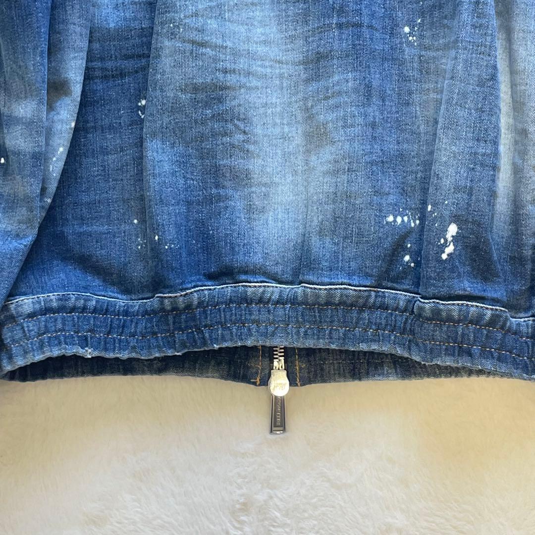 定価12万 22SS新作 DSQUARED2 デニムジャケット ペイント