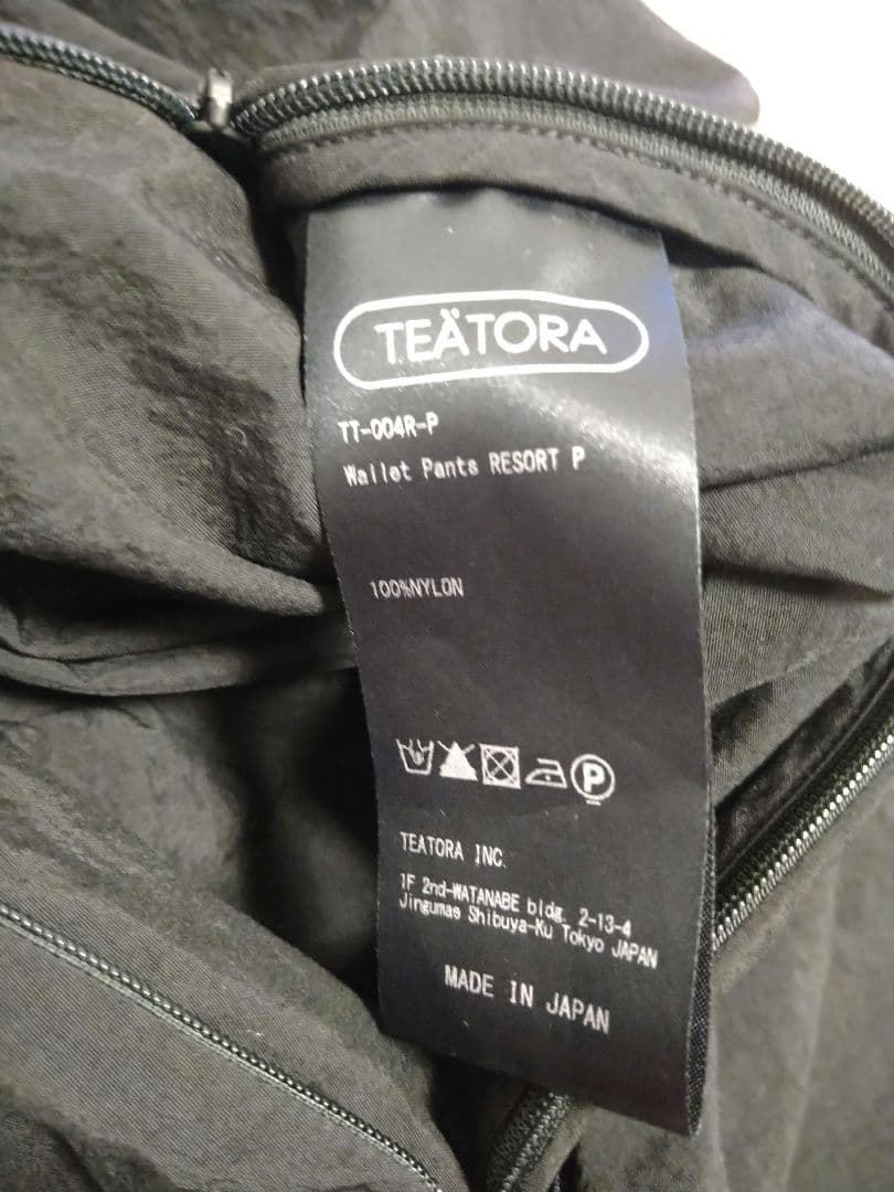 TEATORA Wallet Pants RESORT P ブラック テアトラ4