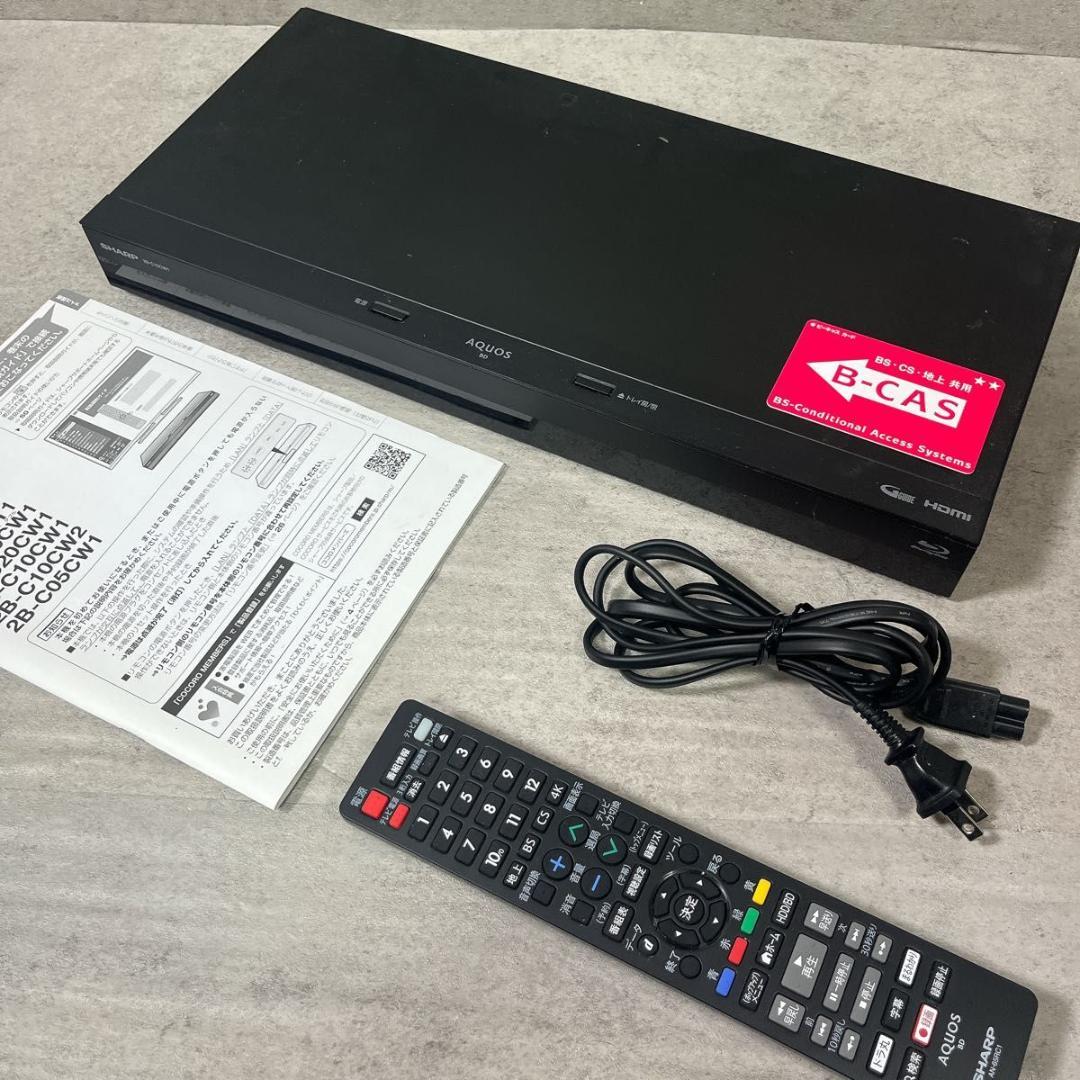 シャープ SHARP ブルーレイレコーダー 2B-C10CW1 2021年製