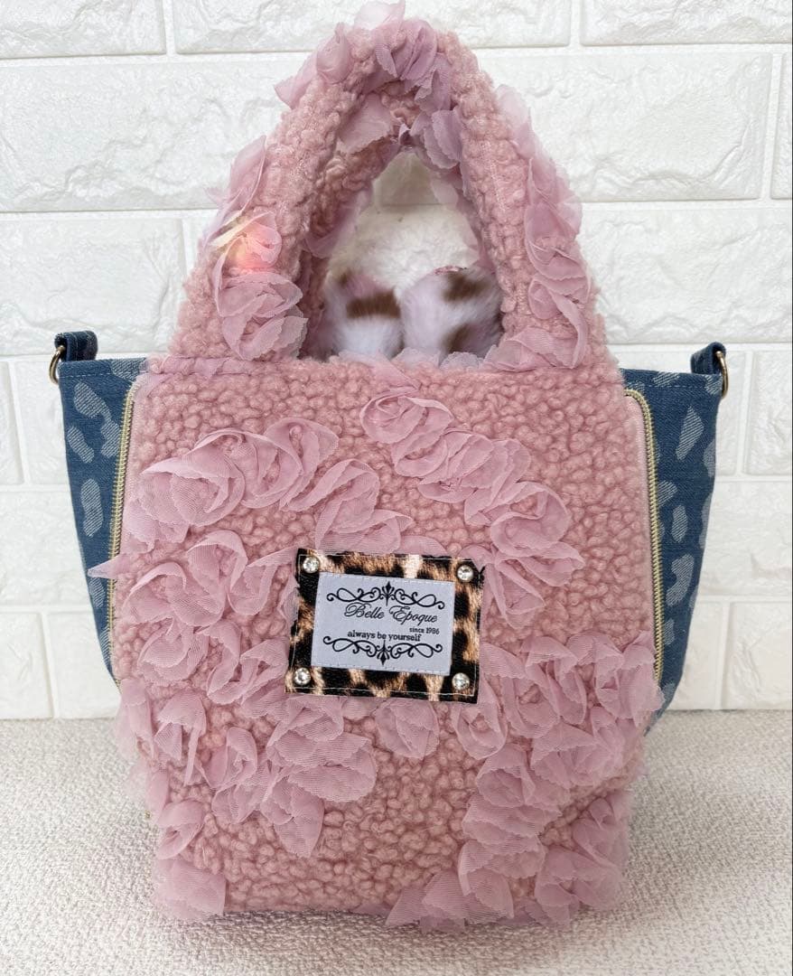 こ*り様 コヤンイサムチョン　サイドファスナーバッグ　ピンクボア　ルミちゃん　ヒ