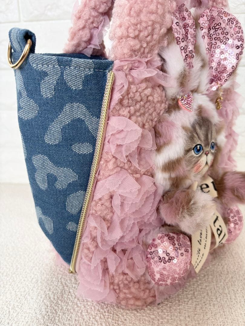 こ*り様 コヤンイサムチョン　サイドファスナーバッグ　ピンクボア　ルミちゃん　ヒ