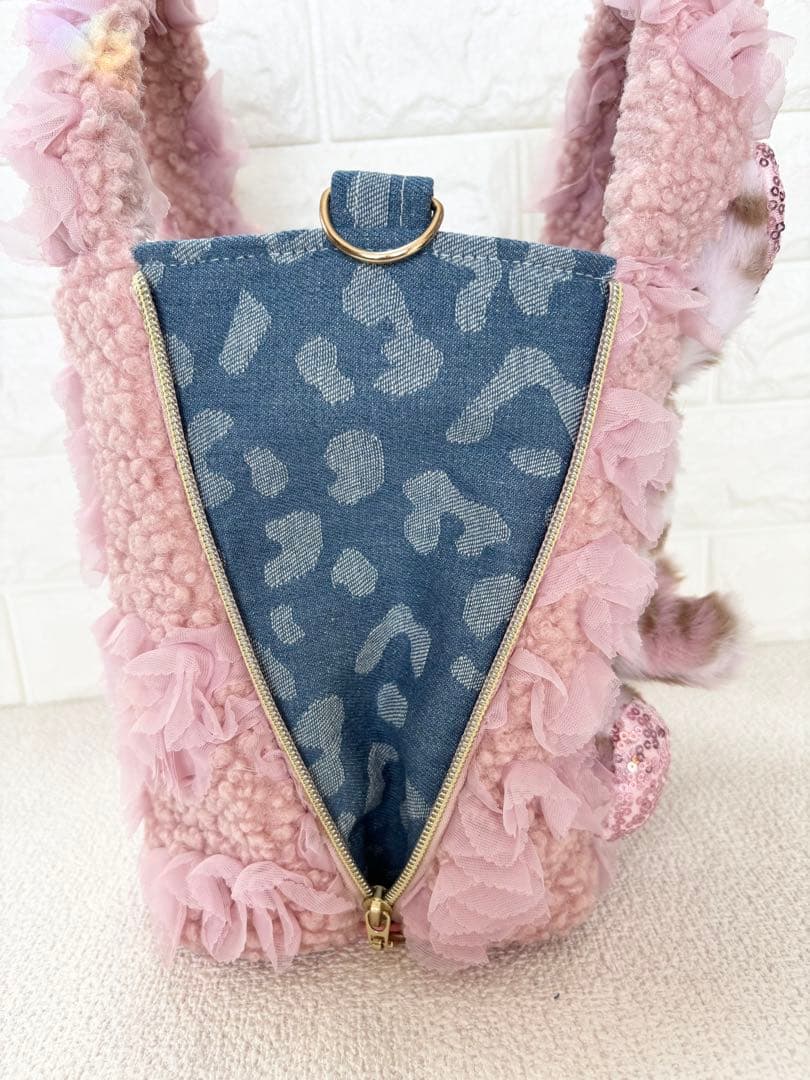 こ*り様 コヤンイサムチョン　サイドファスナーバッグ　ピンクボア　ルミちゃん　ヒ