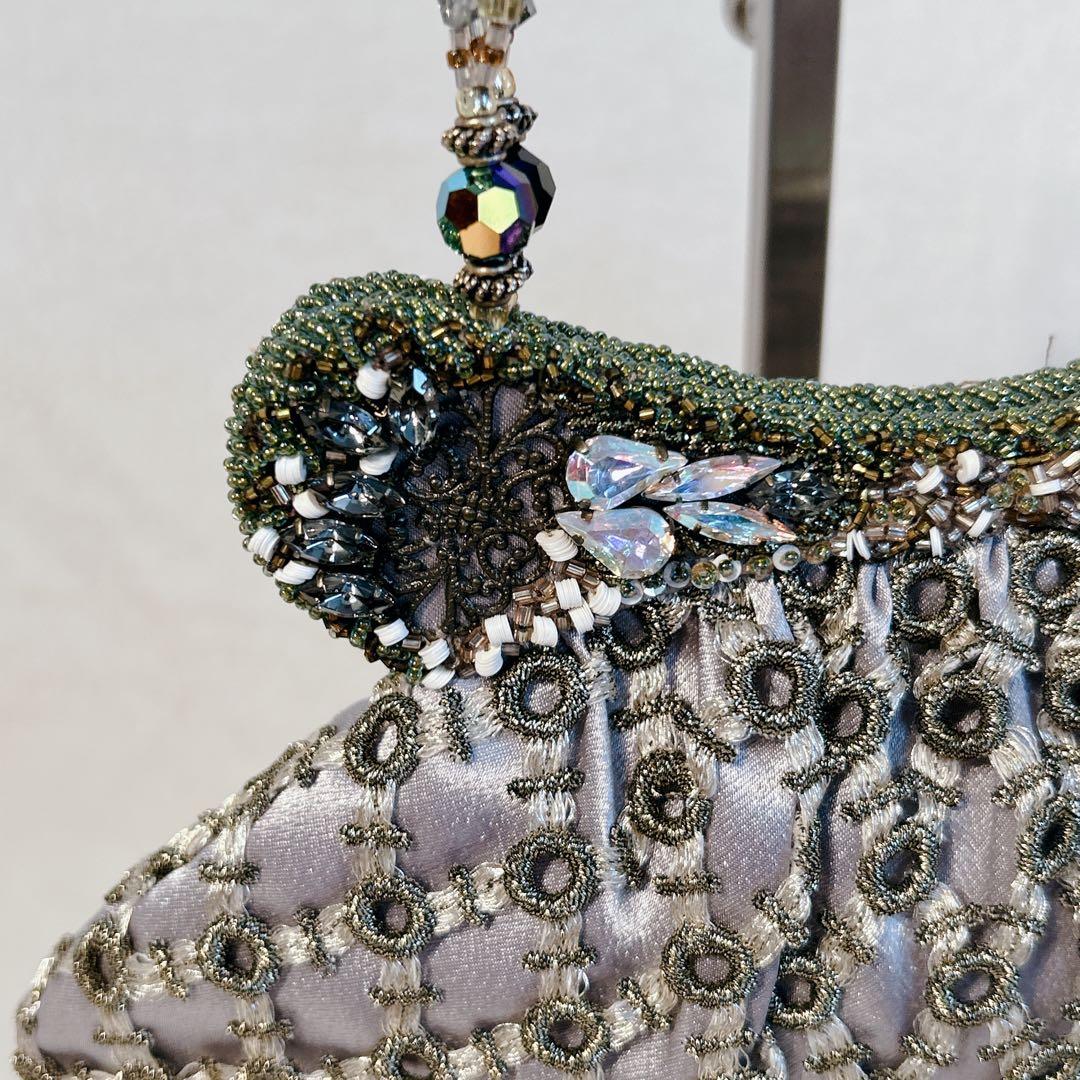 希少 新品タグ付き bagteria バグテリア ビーズ刺繍バッグ Y2K