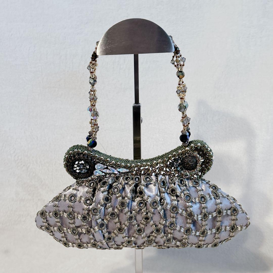 希少 新品タグ付き bagteria バグテリア ビーズ刺繍バッグ Y2K