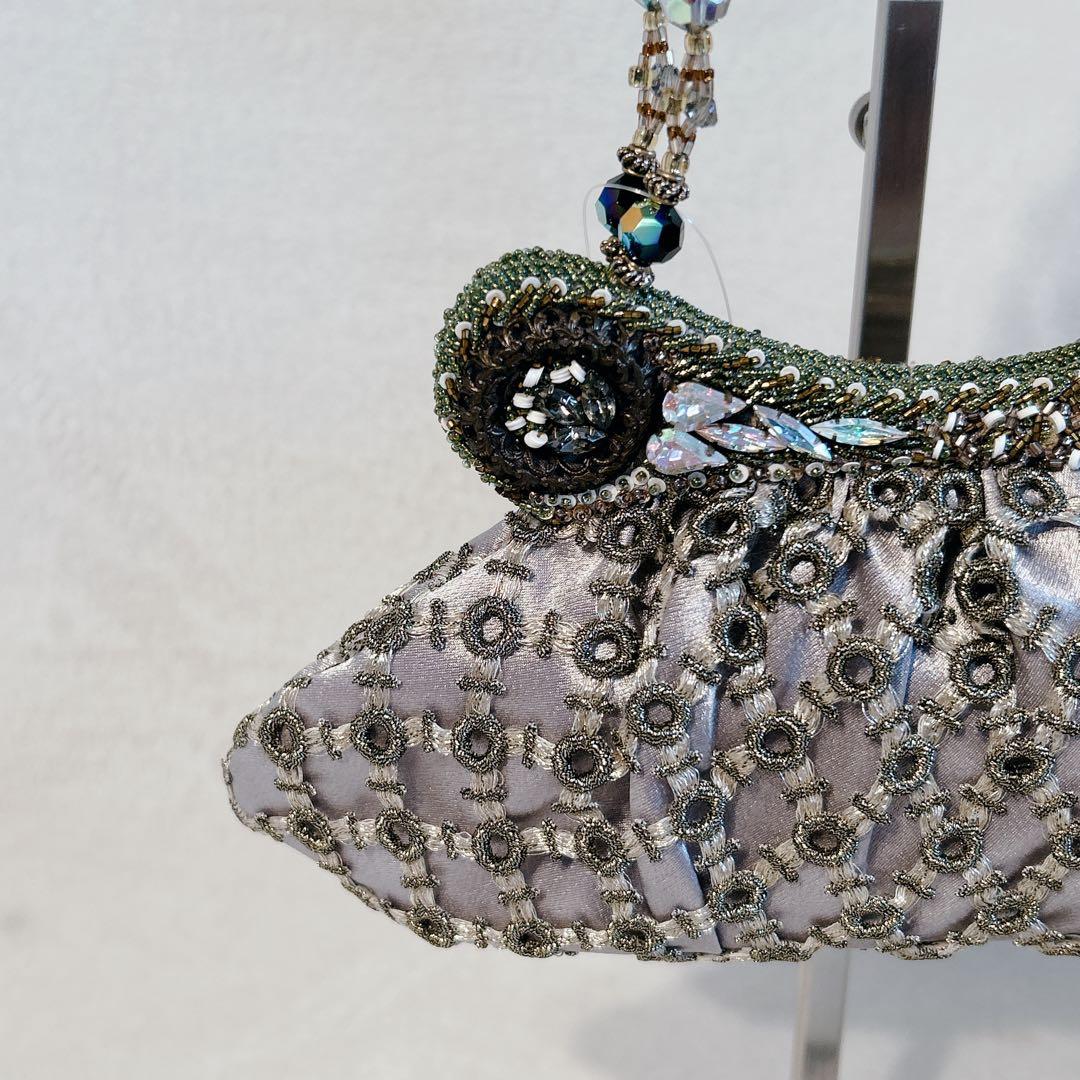 希少 新品タグ付き bagteria バグテリア ビーズ刺繍バッグ Y2K