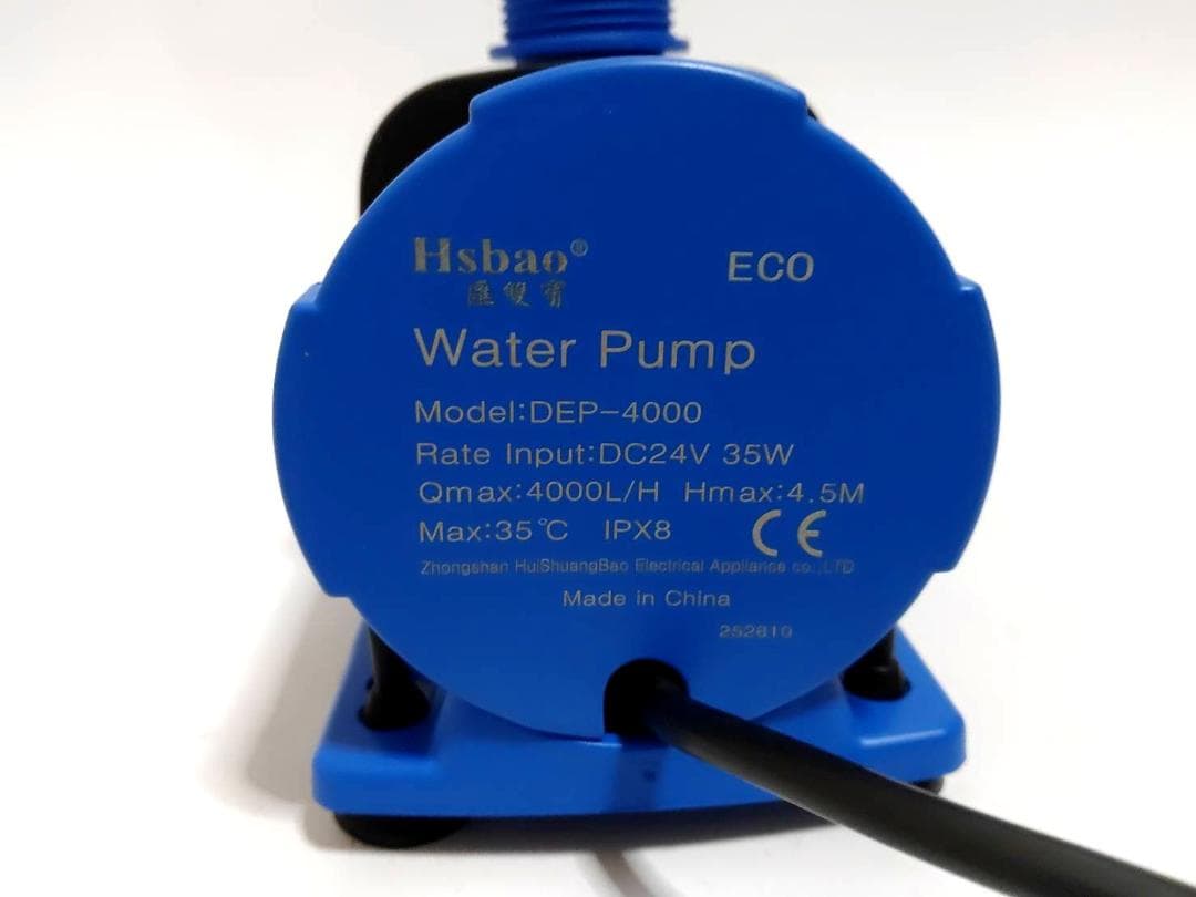 DCポンプ　HSBAO DEP4000 99段階流量調整　水中ポンプ　水陸