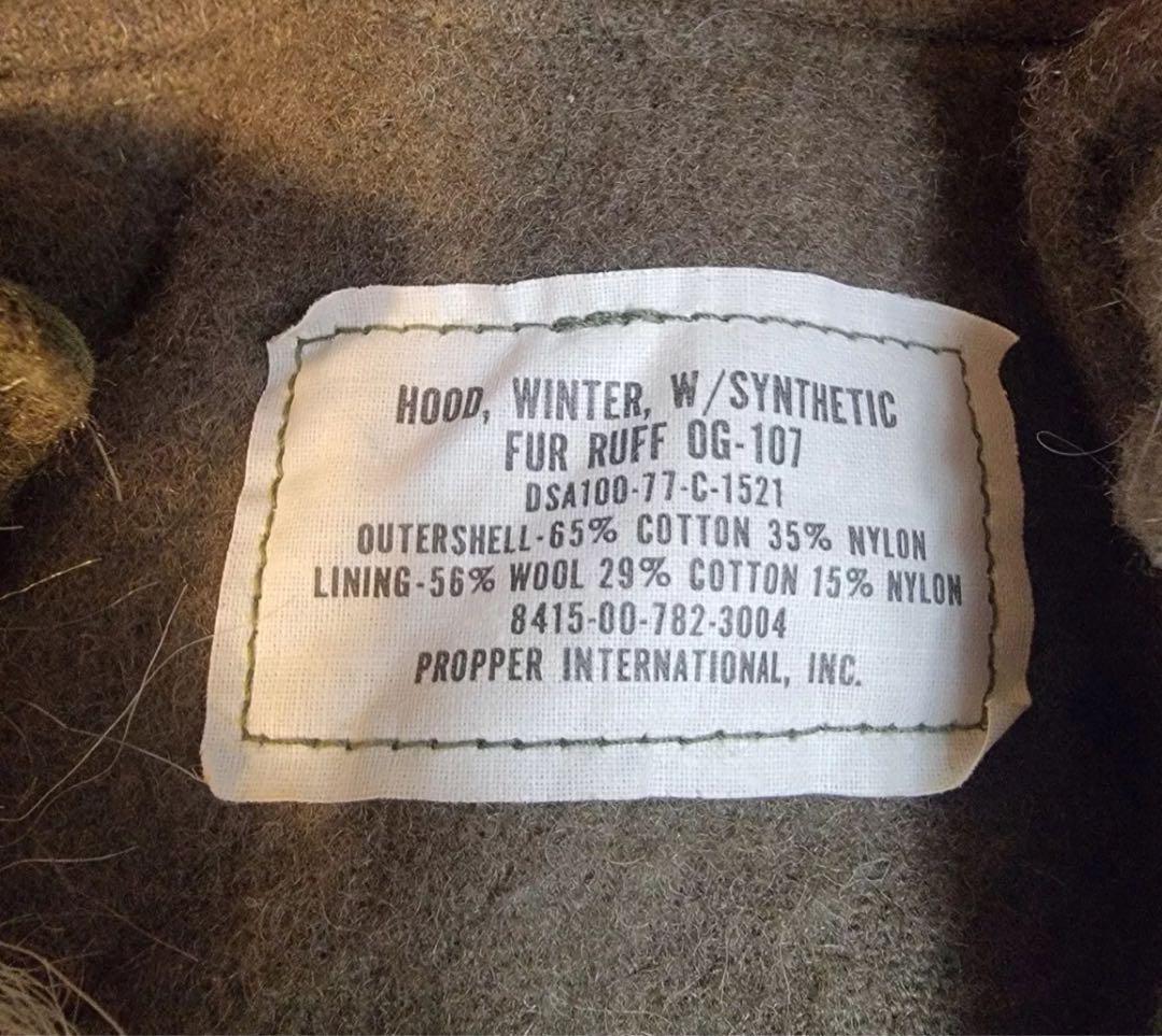 72年製 Mサイズ 米軍 実物M65 フィッシュテールパーカー フルセット