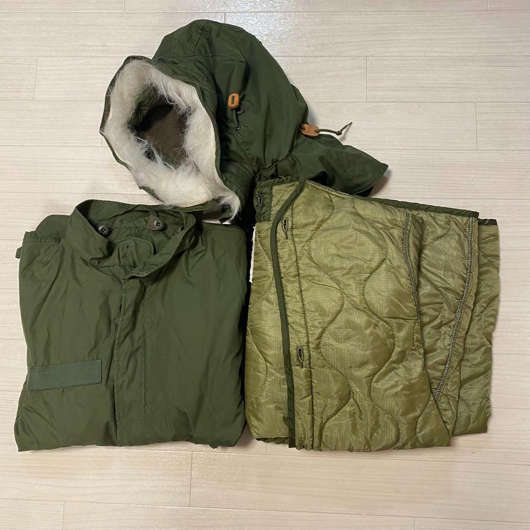 72年製 Mサイズ 米軍 実物M65 フィッシュテールパーカー フルセット