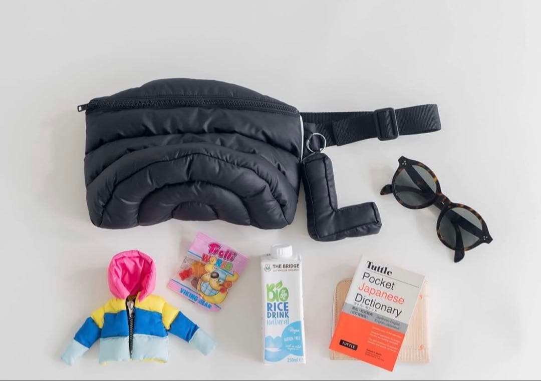 LUDLOW ラドロー　Quilted belt bag バッグ　ブラック　美品