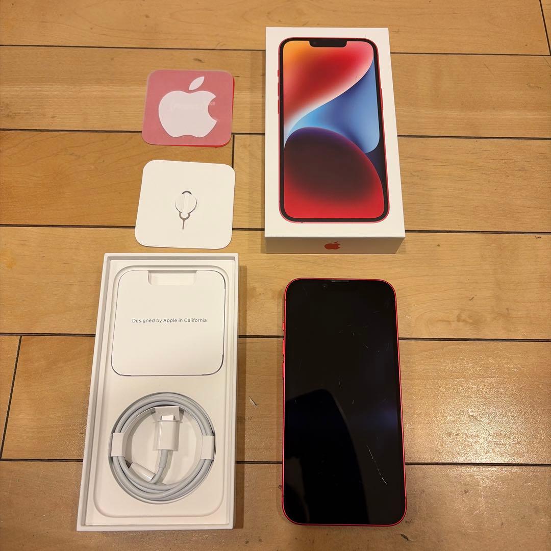 iPhone14 256G SIMフリー　プロダクトレッド