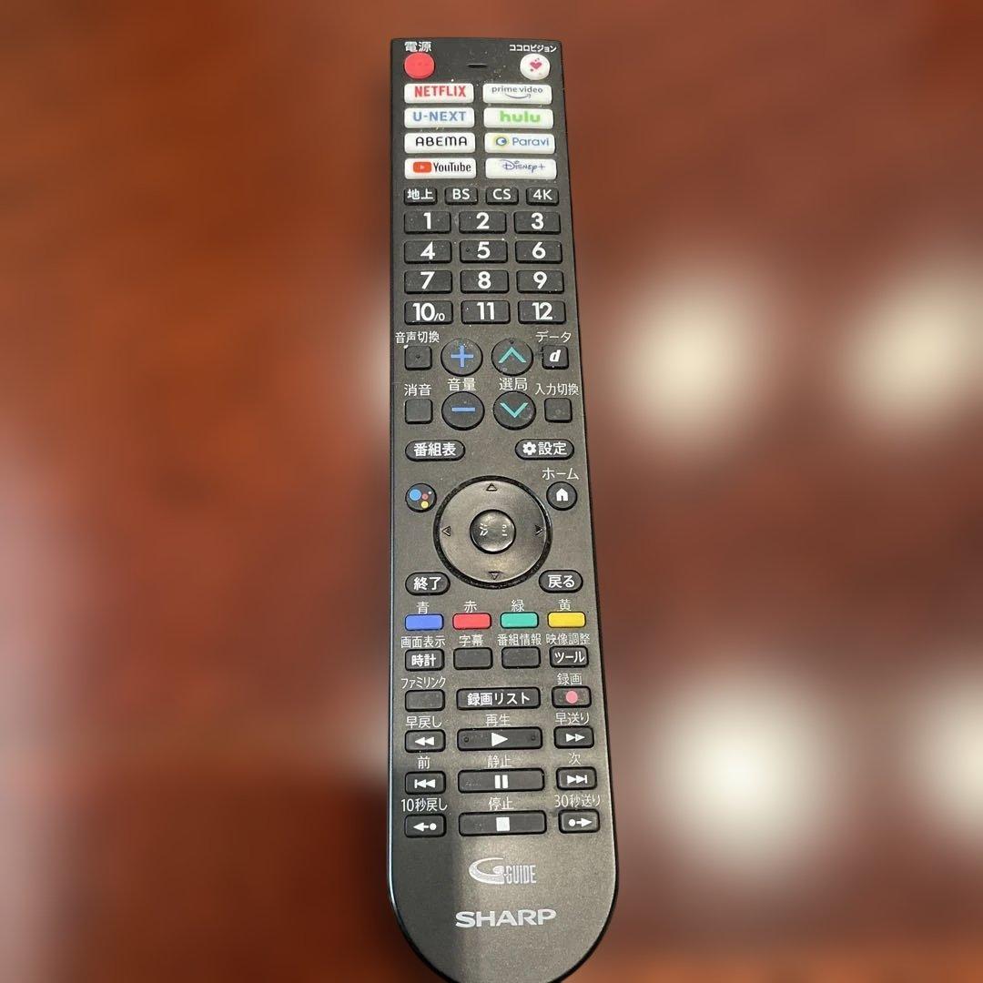 SHARP テレビ用リモコン Netflix対応