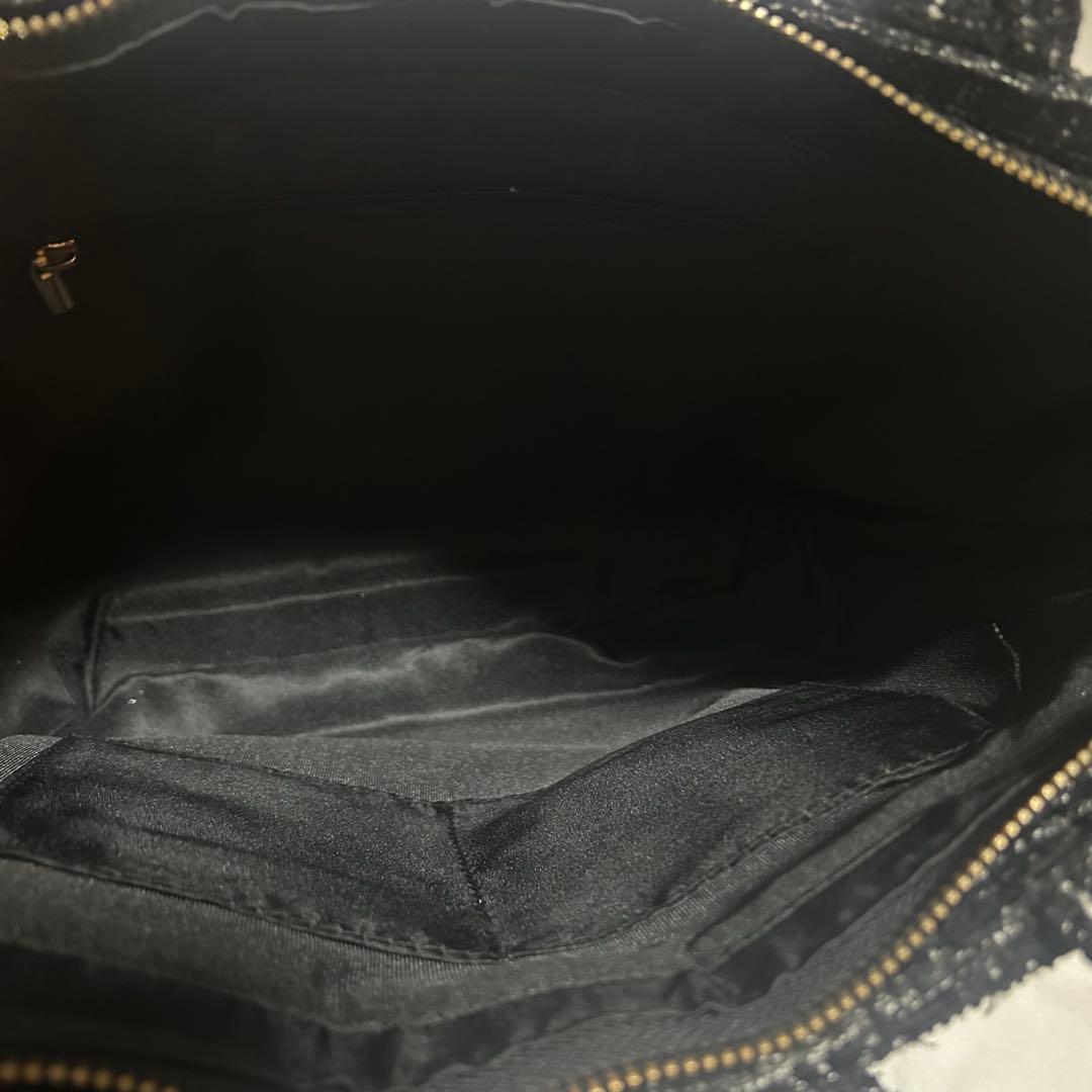 パレットリリー ツイードバッグ 痛バ A4 ブラック